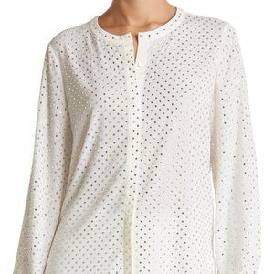 KOBI HALPERIN Georgina Embellished Long Sleeve Blouse (RRP $498)